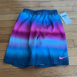 Nike Boys' Gradient Swim Trunks Blue Size M Quick Drying Shorts